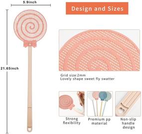 img 1 attached to AWINJOY Swatters Flexible Colorful Lollipop