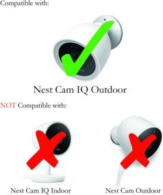 img 1 attached to 🏞️ Nest Cam IQ Outdoor Silicone Skins - Enhance and Personalize Your Nest Cam IQ Outdoor Security Camera; Camouflage and Accessorize with Colorful Skins - by Wasserstein (1 Pack, Brown)