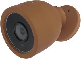 img 4 attached to 🏞️ Nest Cam IQ Outdoor Silicone Skins - Enhance and Personalize Your Nest Cam IQ Outdoor Security Camera; Camouflage and Accessorize with Colorful Skins - by Wasserstein (1 Pack, Brown)