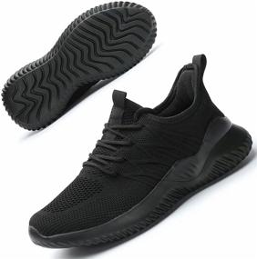 img 4 attached to Running Sneakers Lightweight Breathable Trainers Women's Shoes