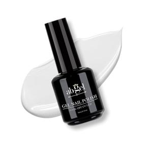 img 1 attached to 💅 Spring/Summer Nail Enchantment: ab gel Milky White Gel Polish - Professional Salon-quality DIY Kit for UV/LED Soak Off Lacquer, Manicure and Nail Art at Home (15ml)