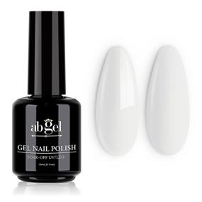 img 2 attached to 💅 Spring/Summer Nail Enchantment: ab gel Milky White Gel Polish - Professional Salon-quality DIY Kit for UV/LED Soak Off Lacquer, Manicure and Nail Art at Home (15ml)
