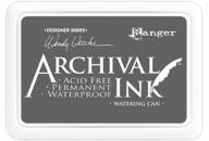 ranger wendy vecchi designer series archival ink 🖤 pad in watering can shade: trusted quality for lasting impressions logo