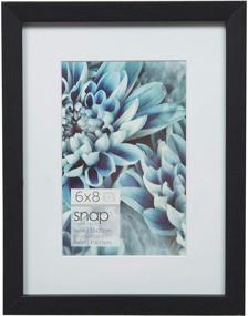 img 4 attached to Snap 05FW1803 Wall Mount Mat Picture Frame, 6x8, Black, SEO-Optimized