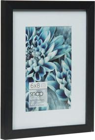 img 3 attached to Snap 05FW1803 Wall Mount Mat Picture Frame, 6x8, Black, SEO-Optimized