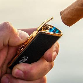 img 3 attached to 🔥 Pocket Size Ergonomic Grip Mrs. Brog Cigar Triple Flame Torch Lighter with Built-in Cigar Punch – 3 Adjustable Windproof Jet Flames – Accessory Cutter and Gift (Butane Gas Not Included)
