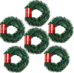 img 4 attached to 🎄 Enhance Your Holiday Decor with FUNARTY 108 Feet Garland: Unlit Artificial Pine Garlands for Christmas Fireplaces & Outdoor Christmas Decorations