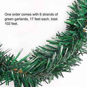 img 3 attached to 🎄 Enhance Your Holiday Decor with FUNARTY 108 Feet Garland: Unlit Artificial Pine Garlands for Christmas Fireplaces & Outdoor Christmas Decorations