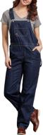 dickies women's medium stonewash overall - women's clothing for jumpsuits, rompers & overalls logo