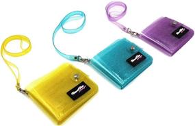 img 2 attached to Clear Wallet Bifold Lanyard Silver Women's Handbags & Wallets for Wallets