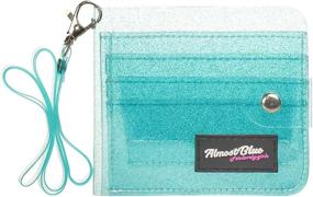 img 4 attached to Clear Wallet Bifold Lanyard Silver Women's Handbags & Wallets for Wallets