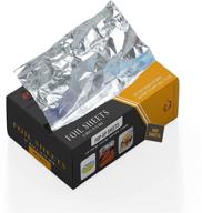 🍽️ essexx collection aluminum foil sheets - 600 interfolded pop up sheets 12 x 10.75 inches - tinfoil wraps for restaurants, delis, catering, food trucks, carts, take out & at-home logo