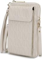 👜 mkf women's crossbody cellphone handbag wallet purse – pu leather clutch bag with multiple pockets and wristlet strap logo