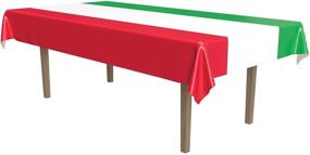 img 4 attached to 🎉 Red, White, Green International Tablecover Party Accessory (1 Count) (1/Pkg) - Enhanced SEO