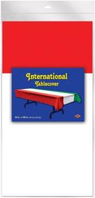 img 1 attached to 🎉 Red, White, Green International Tablecover Party Accessory (1 Count) (1/Pkg) - Enhanced SEO