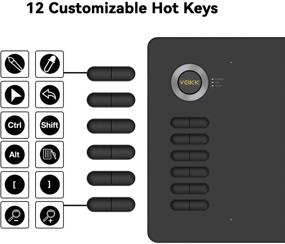 img 2 attached to Графический планшет VEIKK A15: 10x6 дюймовый планшет с беспроводным пером с 8192 уровнями чувствительности к нажатию 🎨, 12 горячими клавишами - совместимый с Win/Mac/Linux/Android - идеально подходит для рисования и онлайн-обучения.