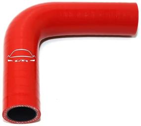 img 3 attached to 🔴 LTI Universal 4-Ply Reinforced High Performance 1-inch ID 90° Elbow Silicone Hose Coupler 25mm (1-inch, RED)