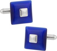 stylish cuff daddy riveting catseye cufflinks: the perfect men's accessory logo