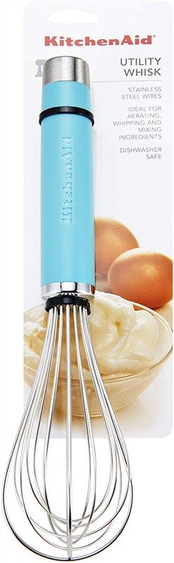  KitchenAid Gourmet Utility Whisk, 10.5-Inch, Matte Aqua Sky:  Home & Kitchen