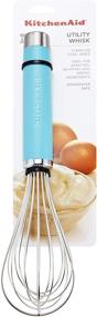 img 2 attached to Matte Aqua Sky KitchenAid Gourmet Utility Whisk, 10.5-Inch