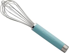 img 4 attached to Matte Aqua Sky KitchenAid Gourmet Utility Whisk, 10.5-Inch