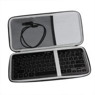 hermitshell hard travel carrying case for logitech k810 920-004292 and k811 920-004161 bluetooth keyboards logo