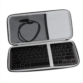 img 4 attached to Hermitshell Hard Travel Carrying Case for Logitech K810 920-004292 and K811 920-004161 Bluetooth Keyboards