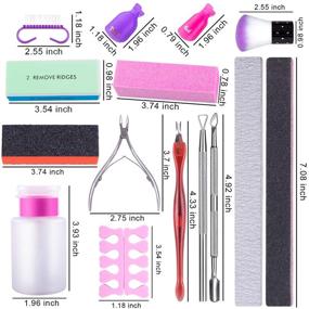 img 3 attached to 💅 SIQUK Nail Polish Remover Tools Kit- 750 Pcs Cotton Pads, 20 Nail Clips, Nail File, Cuticle Pusher, Cutter Set- Professional Gel Polish Removal Accessories