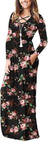 img 2 attached to LILBETTER Womens Sleeve Dresses Pockets Women's Clothing