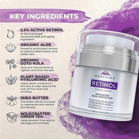 img 3 attached to Namskara Retinol Moisturizer Cream - Powerful 2.5% Retinol with Hyaluronic Acid | Premium Anti-Wrinkle Day & Night Face Cream | Natural & Organic Ingredients for Crow’s Feet & Fine Lines Reduction