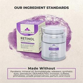 img 1 attached to Namskara Retinol Moisturizer Cream - Powerful 2.5% Retinol with Hyaluronic Acid | Premium Anti-Wrinkle Day & Night Face Cream | Natural & Organic Ingredients for Crow’s Feet & Fine Lines Reduction