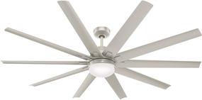 img 4 attached to 🔷 Hunter Fan Company 50718 Overton Ceiling Fan - 72 Inch, Matte Nickel