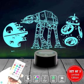 img 2 attached to 🌌 Holinox Star Wars Lamp Death Star 3D Light: Perfect Gift for Star Wars Fans – Model 75159 (MT403) Starwars Gifts