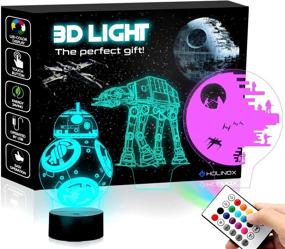 img 4 attached to 🌌 Holinox Star Wars Lamp Death Star 3D Light: Perfect Gift for Star Wars Fans – Model 75159 (MT403) Starwars Gifts