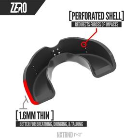 img 3 attached to 🥊 Nxtrnd Zero Mouth Guard Sports - Ultra Thin 1.6mm Professional Boxing Mouthguard - Adult, Youth & Kids Mouthguards for Sports (2 Pack)