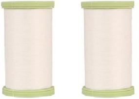 img 3 attached to 🧵 (Pack of 2) Coats Dual Duty Plus White Hand Quilting Thread - Strong All-Purpose with Glace (Glazed) Finish