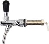 ferroday long shank adjustable faucet: brass body, stainless steel core, no-rust plated draft beer faucet for kegerator, adjustable beer tap for homebrew with 5/16 barbed fitting logo