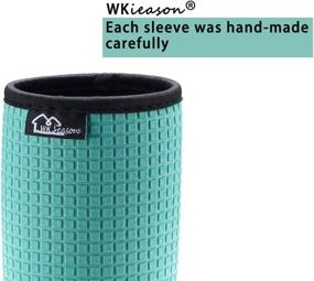 img 2 attached to 🍻 WKieason 12oz Standard Can Sleeves Insulators - Neoprene Can Coolers Holder 4PC Pack for 12OZ Beer Bottles - Non-slip Standard Can Covers for Better Cooli ng and Protection