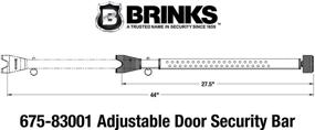 img 2 attached to 🔒 Brinks 675-83001: Ultimate Dual Function Heavy-Duty Door Security Bar