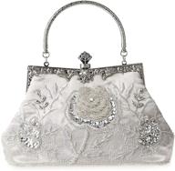 🌸 mmyomi женская винтажная цветочная бисерная сумка с вышивкой из страз: великолепная вечерняя клатч-сумка логотип