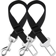 sungrow car seat belts for dogs and cats: adjustable nylon belts, 19 to 31 inches, all cars, 2 pack logo