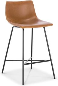 img 3 attached to 🪑 Poly and Bark Paxton 24” Counter Stool, Set of 3 Tan: Stylish and Versatile Seating for Your Space