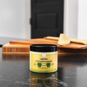 img 1 attached to Bamboo Board Finish Wax (6oz) by CLARK'S - Enhanced with Lemongrass Extract - Beeswax and Carnauba Wax - Expertly Crafted for Optimal Care of Bamboo Products