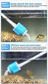 img 1 attached to 🐠 UPETTOOLS Electric Aquarium Gravel Cleaner: Automatic Vacuum Water Changer, Sand & Algae Cleaner, Filter Changer - 110V/28W