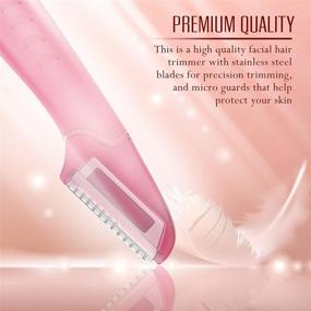 img 2 attached to Nylea 6-Pack Eyebrow Razor Trimmer with Extra Precision - Disposable Facial Hair Shaper Remover Tool, Dermaplaning Dermaplane Shaver - Facial Shave Shaver with Precision Cover for Men & Women