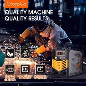 img 2 attached to 🔌 160A ARC Welder Machine IGBT Inverter MMA Welder with Digital Display LCD, Hot Start, Stick Electrode Welding Kit - Including Electrode Holder, Work Clamp, Power Adapter Cable, Brush - Ideal for Home Use (110V)