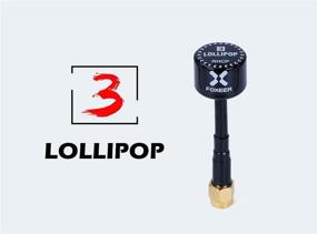 img 3 attached to 🦊 Foxeer 2pcs FPV Antenna Lollipop 5.8G 2.5dBi Ultra-Compact RHCP Antenna SMA Male for RC Drone FPV Quadcopeter Multicopter TX/RX (Black)