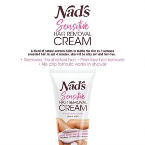 img 1 attached to 🪒 Nad's Hair Removal Cream: Gentle & Soothing Depilatory for Women - Sensitive Formula for Body & Legs, 5.1 Oz