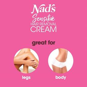 img 2 attached to 🪒 Nad's Hair Removal Cream: Gentle & Soothing Depilatory for Women - Sensitive Formula for Body & Legs, 5.1 Oz