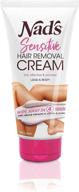 🪒 nad's hair removal cream: gentle & soothing depilatory for women - sensitive formula for body & legs, 5.1 oz logo